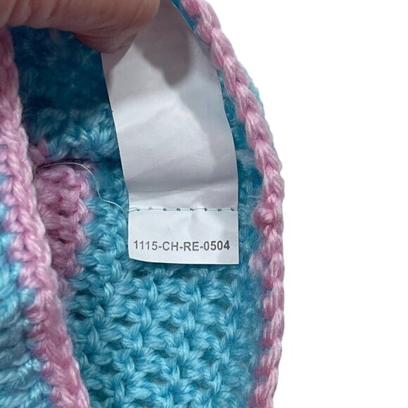 SO DORABLE Hand Crocheted Owl Bird Baby Winter Hat 0-6 Mos. Multi‎ Beanie Boggan - Picture 9 of 12